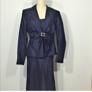 EUC Sandra Darren 2pc blue formal set size 10